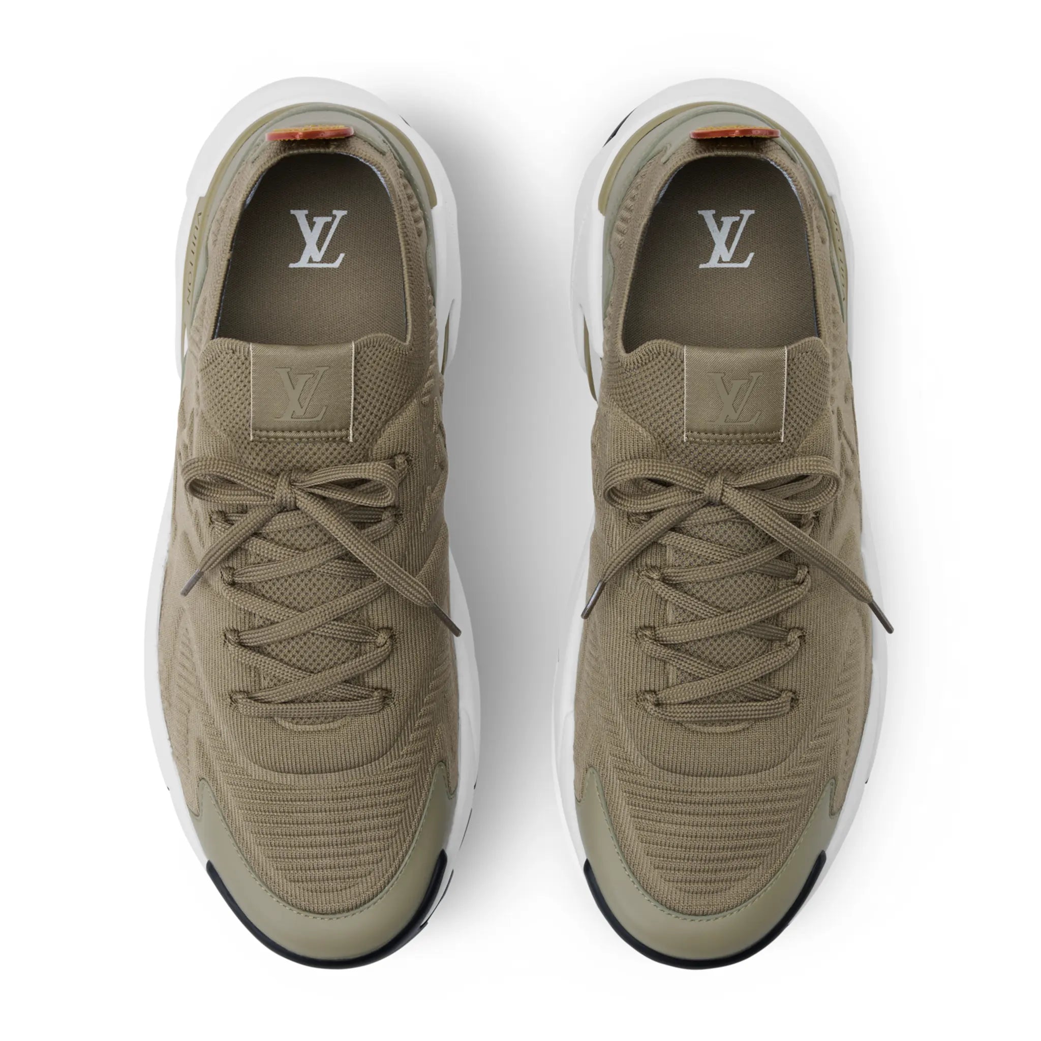 Upper View of Louis Vuitton LV Runner Tatic Khaki Sneaker NVPROD6360116V